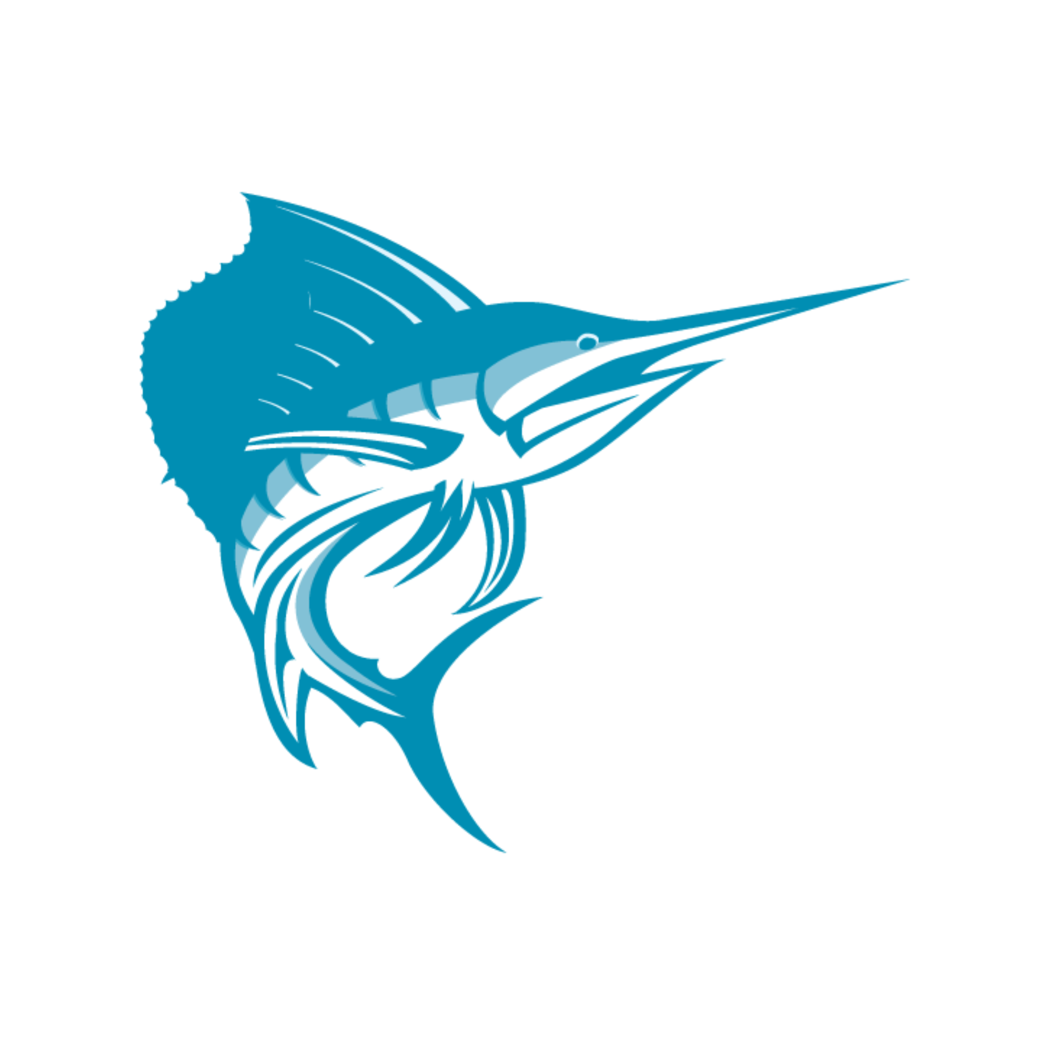 Cartoon image of a swordfish